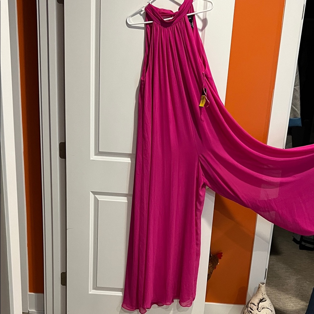 MSK Pink Wide Leg Jumpsuit